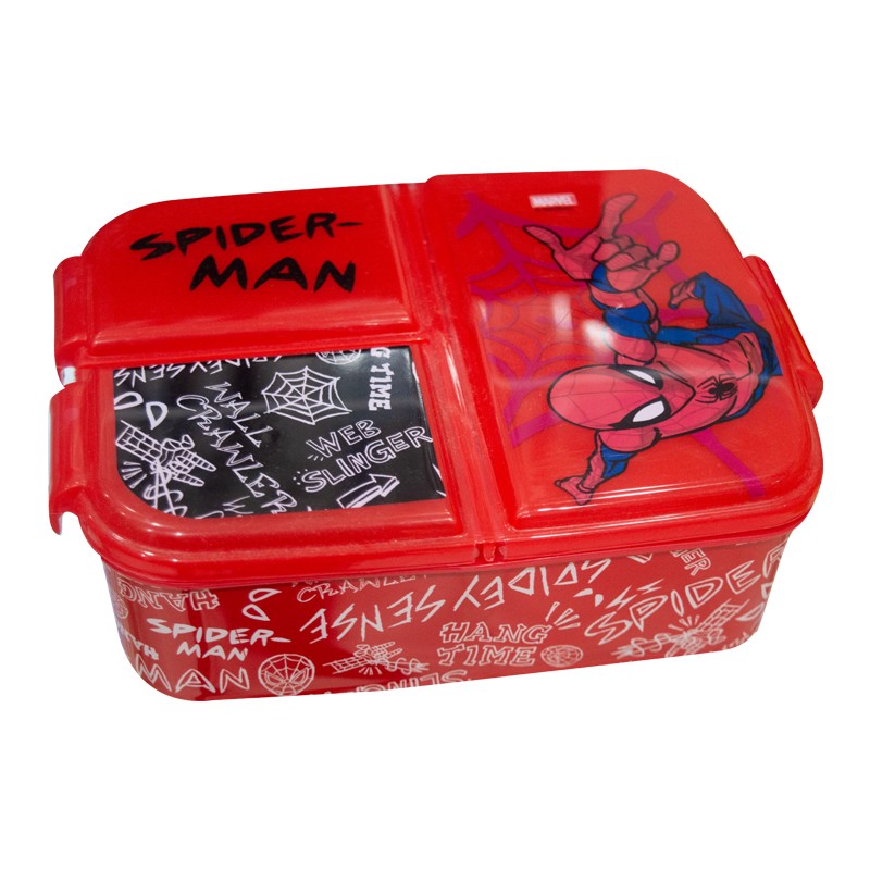 Portamerenda Spiderman 3 scomparti