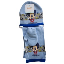 Set invenale cappello sciarpa guanti Mickey Mouse Disney